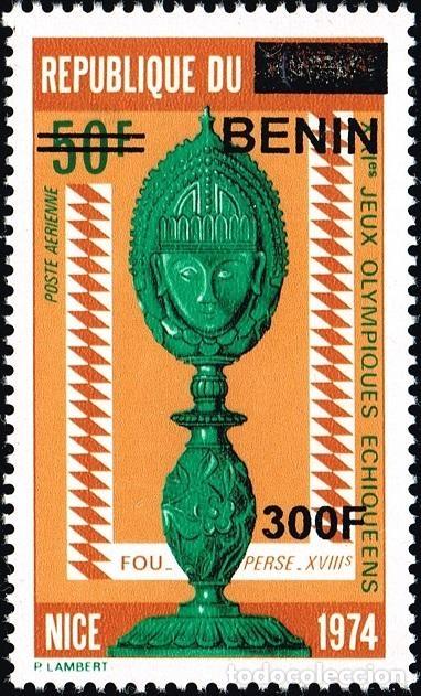 Sellos: Ben&iacute;n 2009 Mi. 1546 sobrecargado ajedrez Juegos Ol&iacute;mpicos de