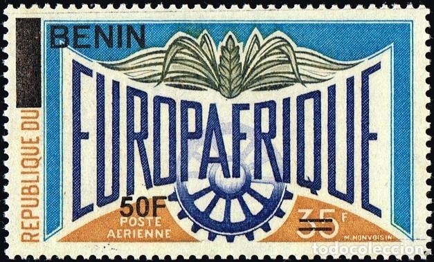 Sellos: Ben&iacute;n 2009 Mi. 1592 sobrecargado Europ&aacute;frica correo a&eacute;reo cooperaci&oacute;n
