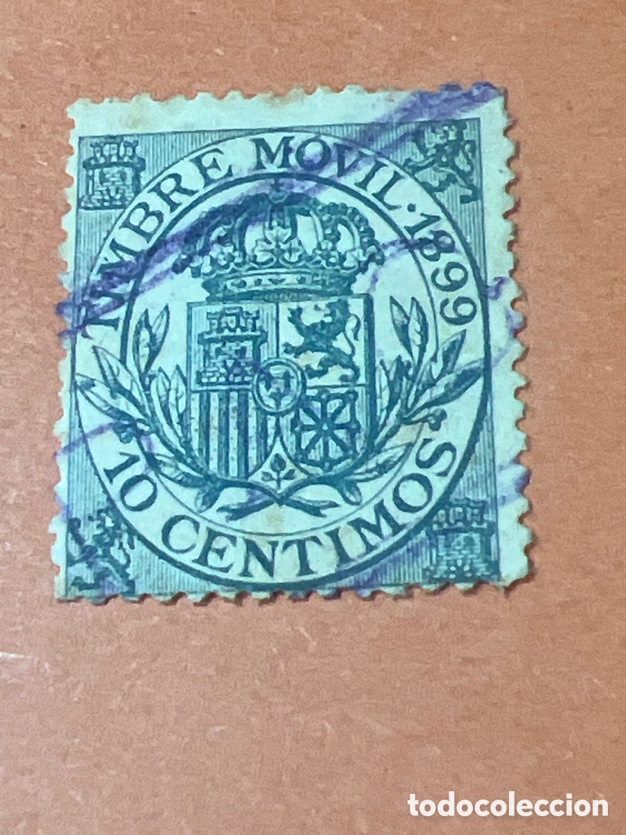 Sellos: S76. SELLO ESPA&Ntilde;A - FISCALES 1898 TIMBRE M&Oacute;VIL 1799 - 10 C&Eacute;NTIMOS