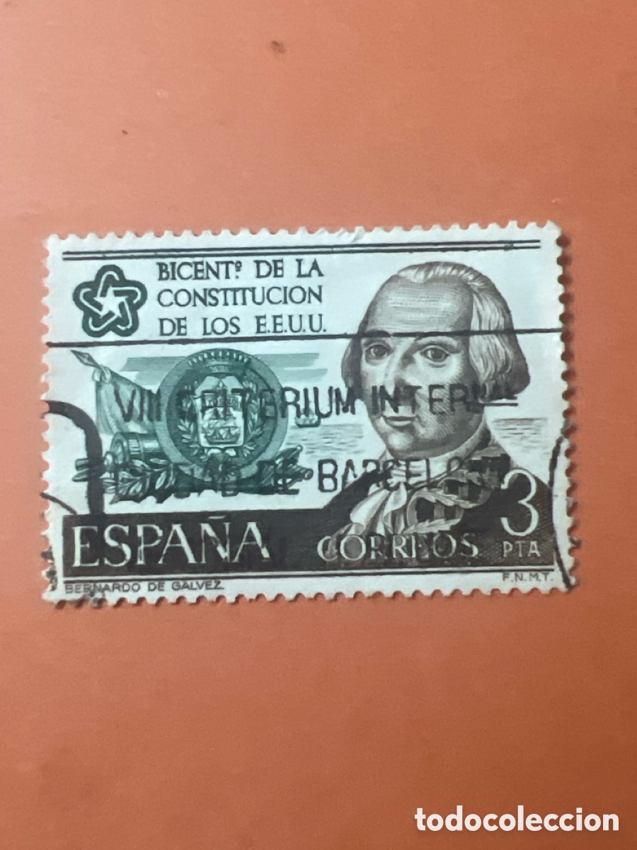 Sellos: S113. UN SELLO-EDIFIL 2323**-INDEPENDENCIA EEUU-ESPA&Ntilde;A 1976 .