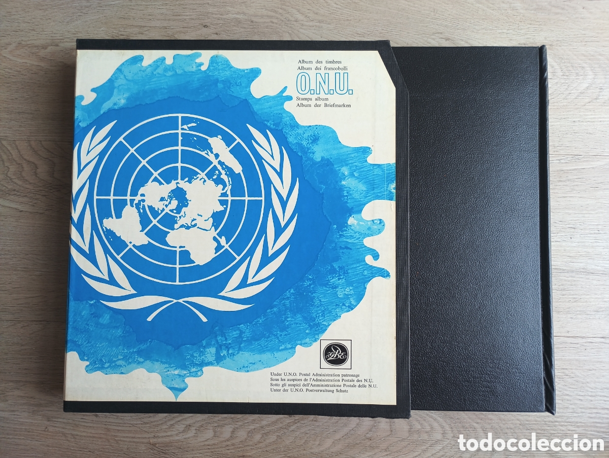 Sellos: ALBUM GBE NACIONES UNIDAS 1951/1967-1975/1985 + 75 HOJAS MONTADAS