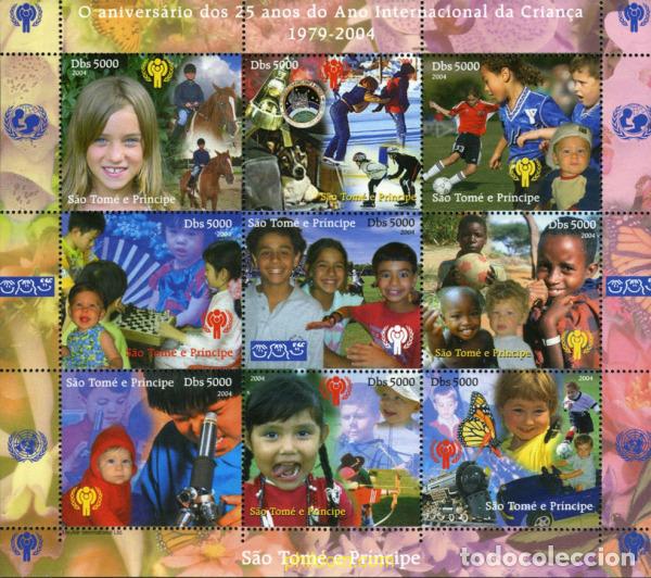 Sellos: 742331 MNH SANTO TOME Y PRINCIPE 2004 25 ANIVERSARIO DEL A&Ntilde;O INTERNACIONAL DEL NI&Ntilde;O