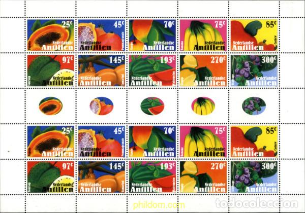 Sellos: 185260 MNH ANTILLAS HOLANDESAS 2005 FRUTAS