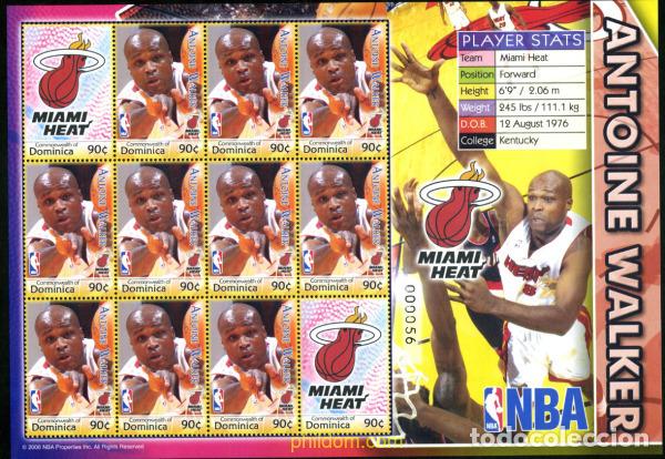 Sellos: 195163 MNH DOMINICA 2006 LIGA NBA