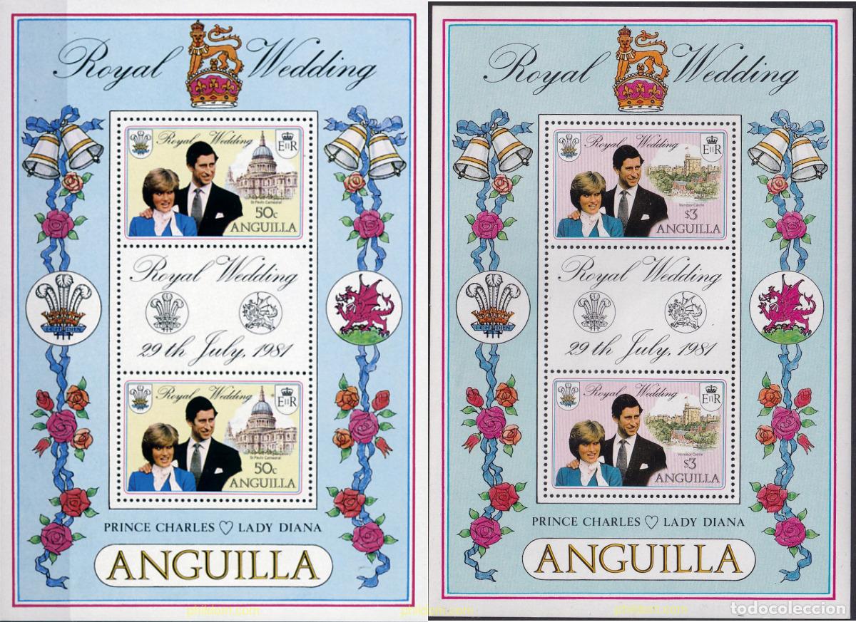 Sellos: 717611 MNH ANGUILLA 1981 BODA DEL PRINCIPE CARLOS Y LADY DIANA SPENCER