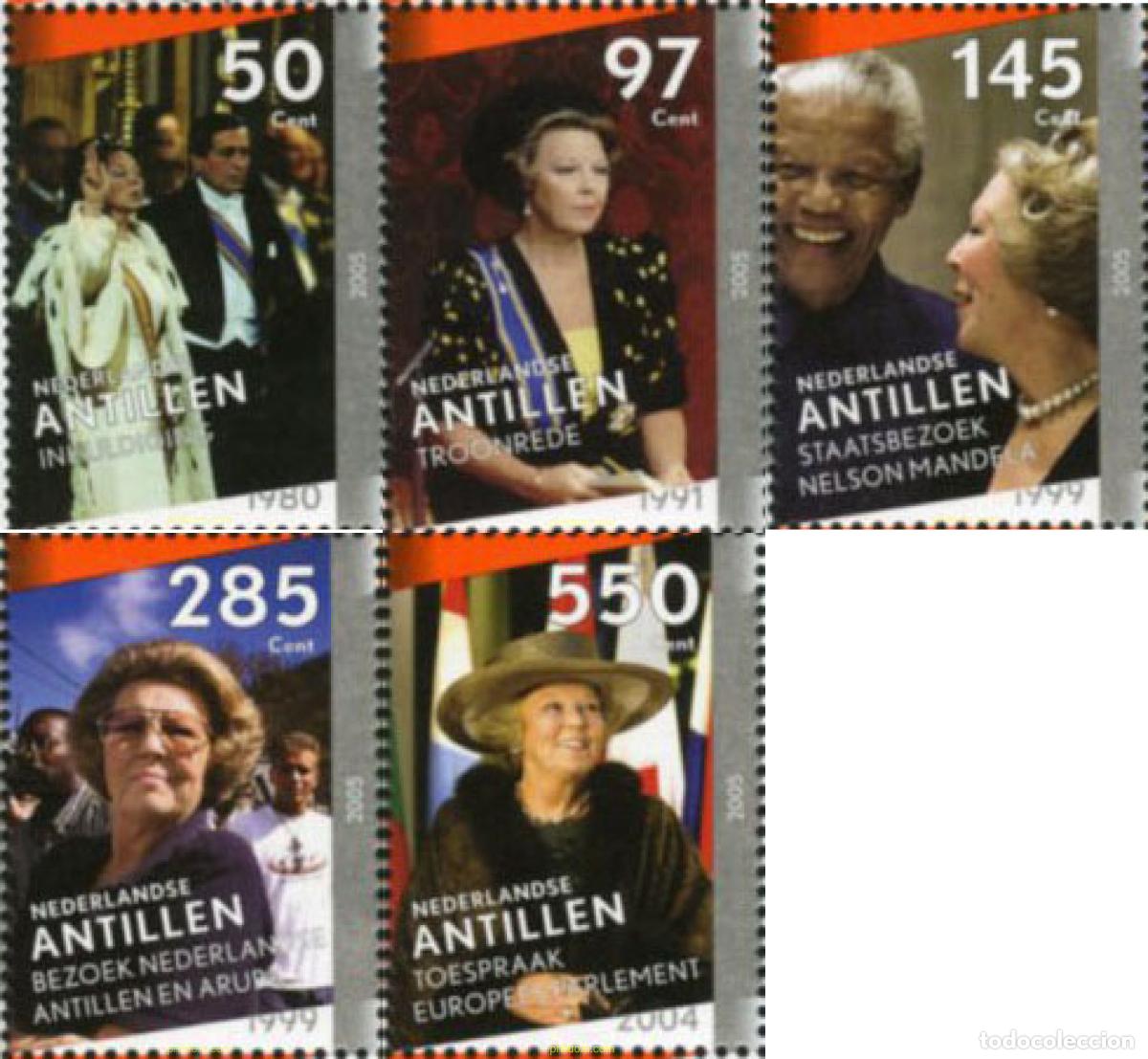 Sellos: 283041 MNH ANTILLAS HOLANDESAS 2005 25 A&Ntilde;OS DE REINADO DE BEATRIZ