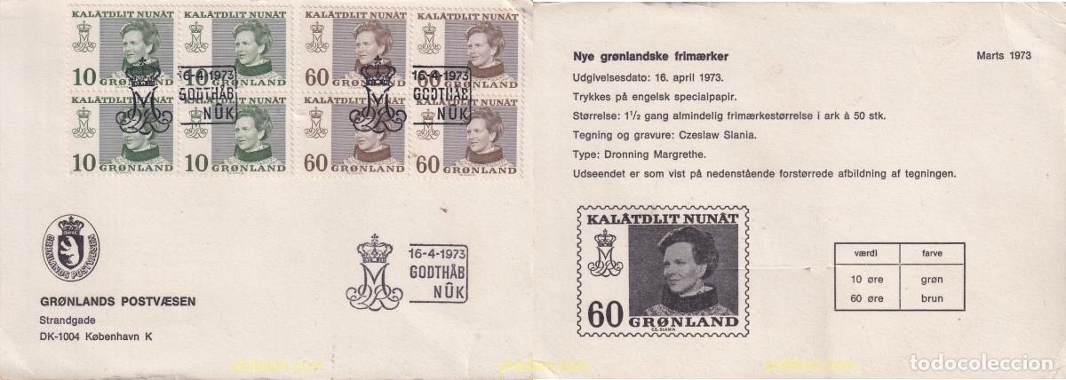 Sellos: 710677 MNH GROENLANDIA 1973 REINA MARGARITA II