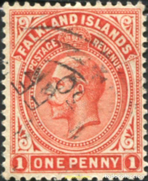 Sellos: 783491 USED FALKLAND 1921 REY JORGE V