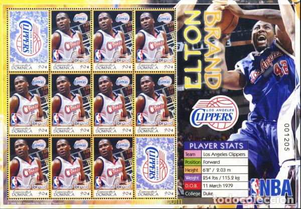 Sellos: 195154 MNH DOMINICA 2006 LIGA NBA