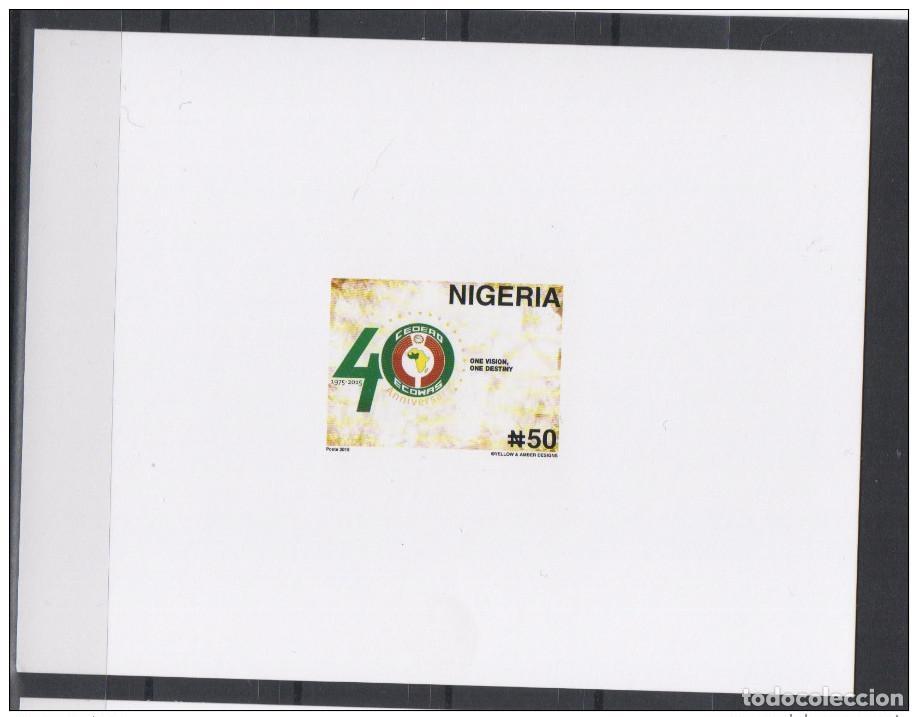Sellos: Nigeria 2015 Mi. 877 RARE LUXURY EVENT ECOWAS CEDEAO 40 a&ntilde;os edici&oacute;n conjunta