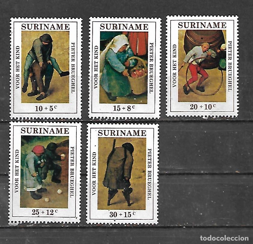 Sellos: 1971: SURINAME Serie &rdquo;Protecci&oacute;n de la infancia. Juegos infantiles&rdquo; (MNH**)