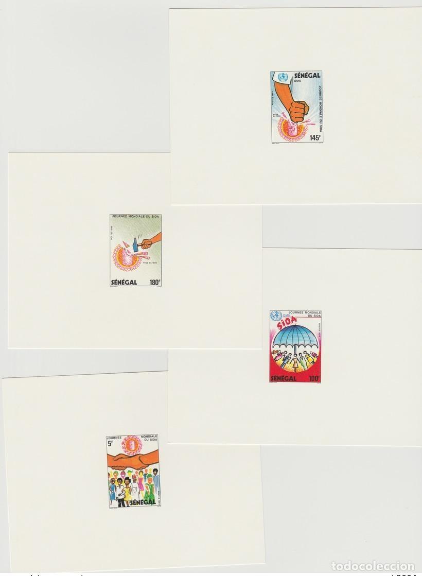 Sellos: Senegal 1989 Mi. 1045 - 1048 Evento de lujo D&iacute;a Mundial del Sida