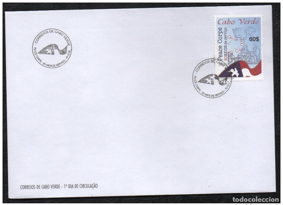 Sellos: Cabo Verde 2008 Mi. 938 Cuerpo de Paz Dove Peace Corps 1 val FDC