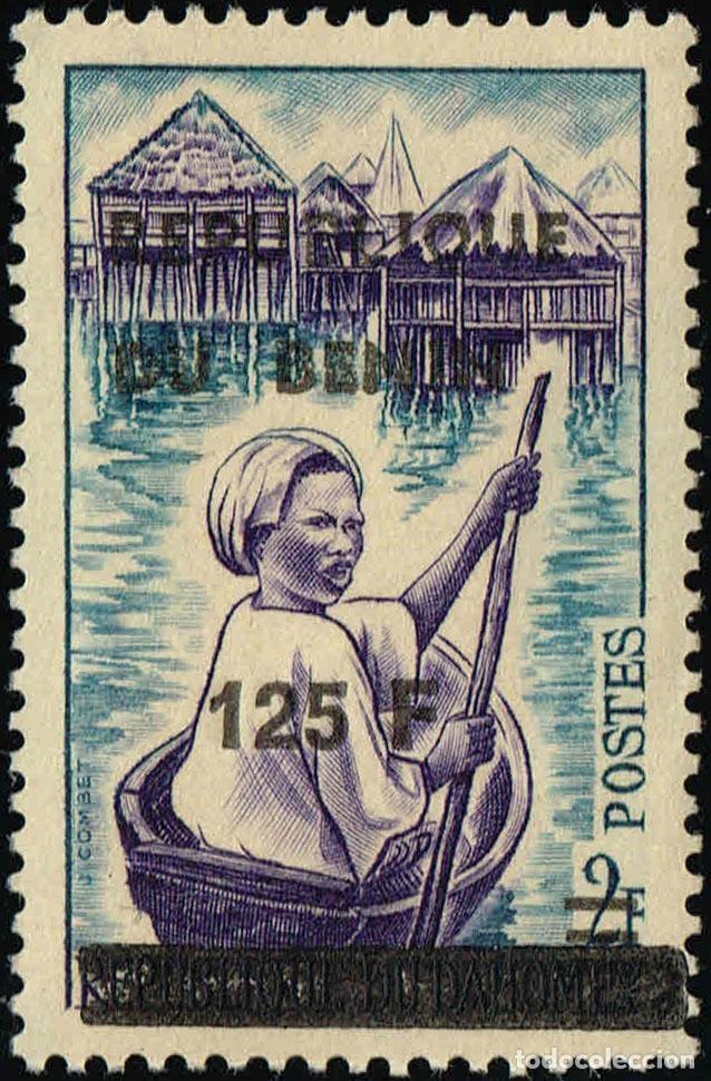 Briefmarken: Ben&iacute;n 1992 Mi. 526 sobrecargado piragua aldea lacustre Ganvi&eacute;