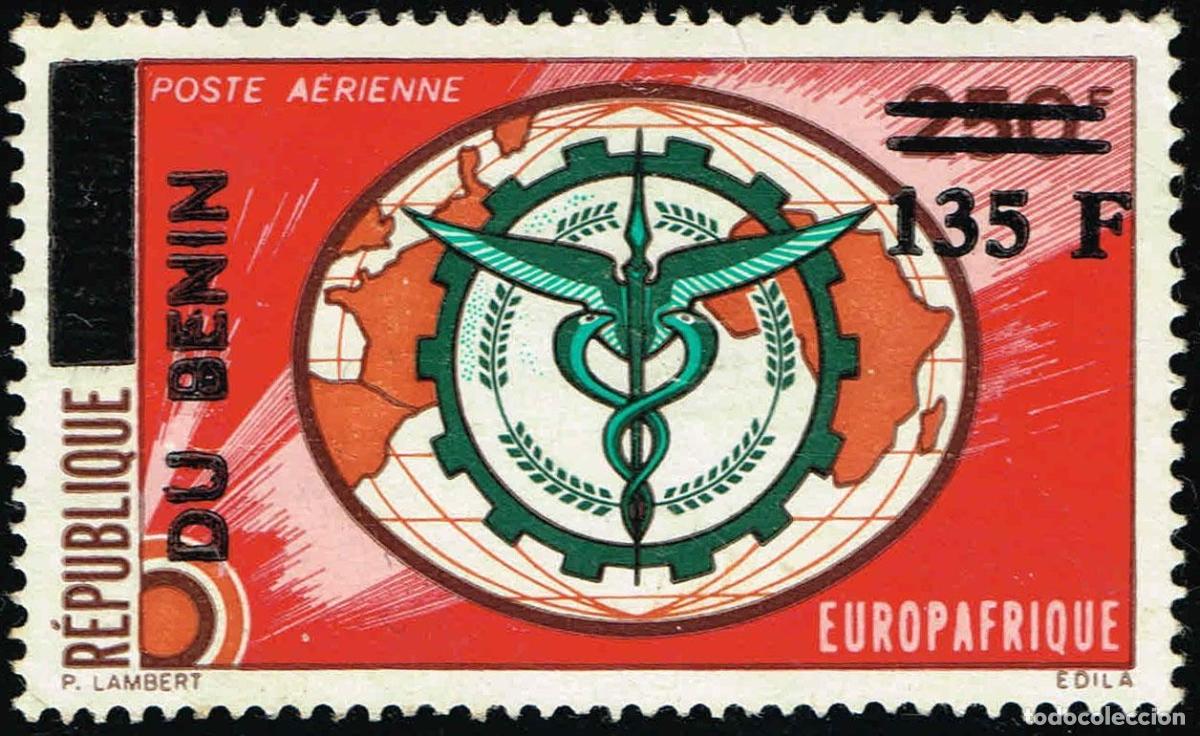 Selos: Ben&iacute;n 1994 Mi. 600 sobrecargado Europ&aacute;frica correo a&eacute;reo caducado