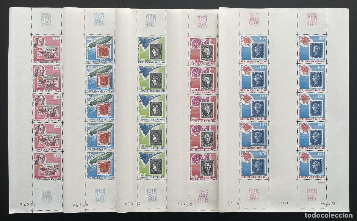 Stamps: Mali 1979 YT 330-334 tablero Philexafrique II Rowland Hill Concorde