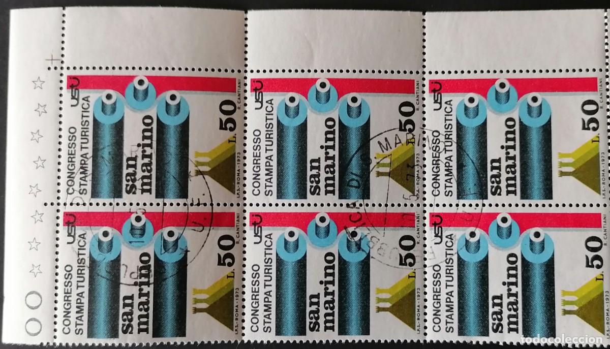 Sellos: SAN MARINO 1973 - DE LA PRENSA TUR&Iacute;STICA . - Foto 1