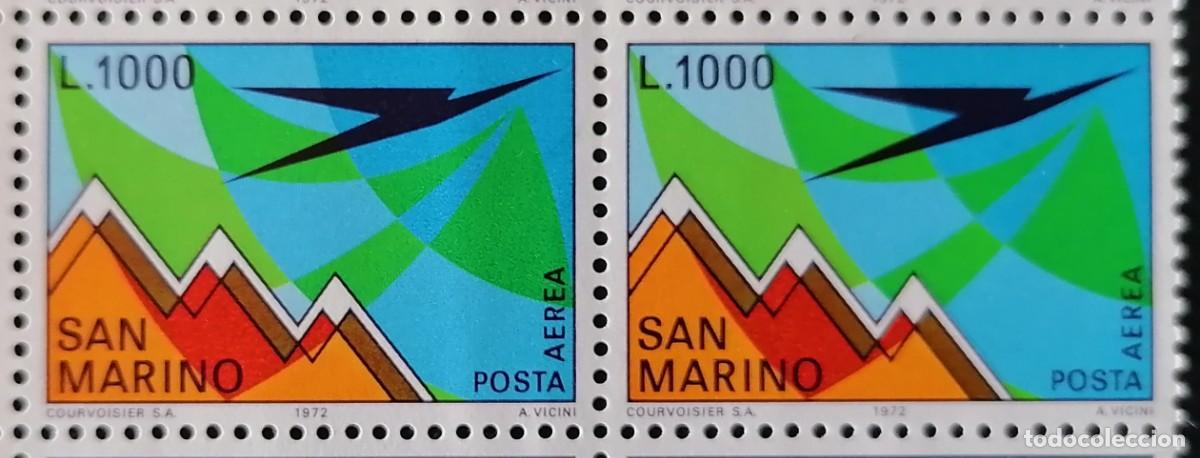 Sellos: SAN MARINO 1972 - CORREO A&Eacute;REO . - Foto 1