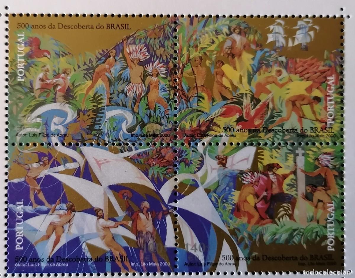 Sellos: PORTUGAL 2000 - DESCUBRIMIENTO DE BRASIL .
