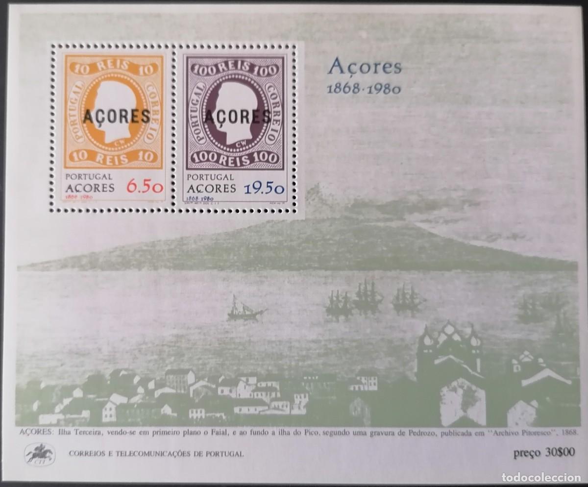 Sellos: AZORES 1980 - HB D&Iacute;A DEL SELLO .