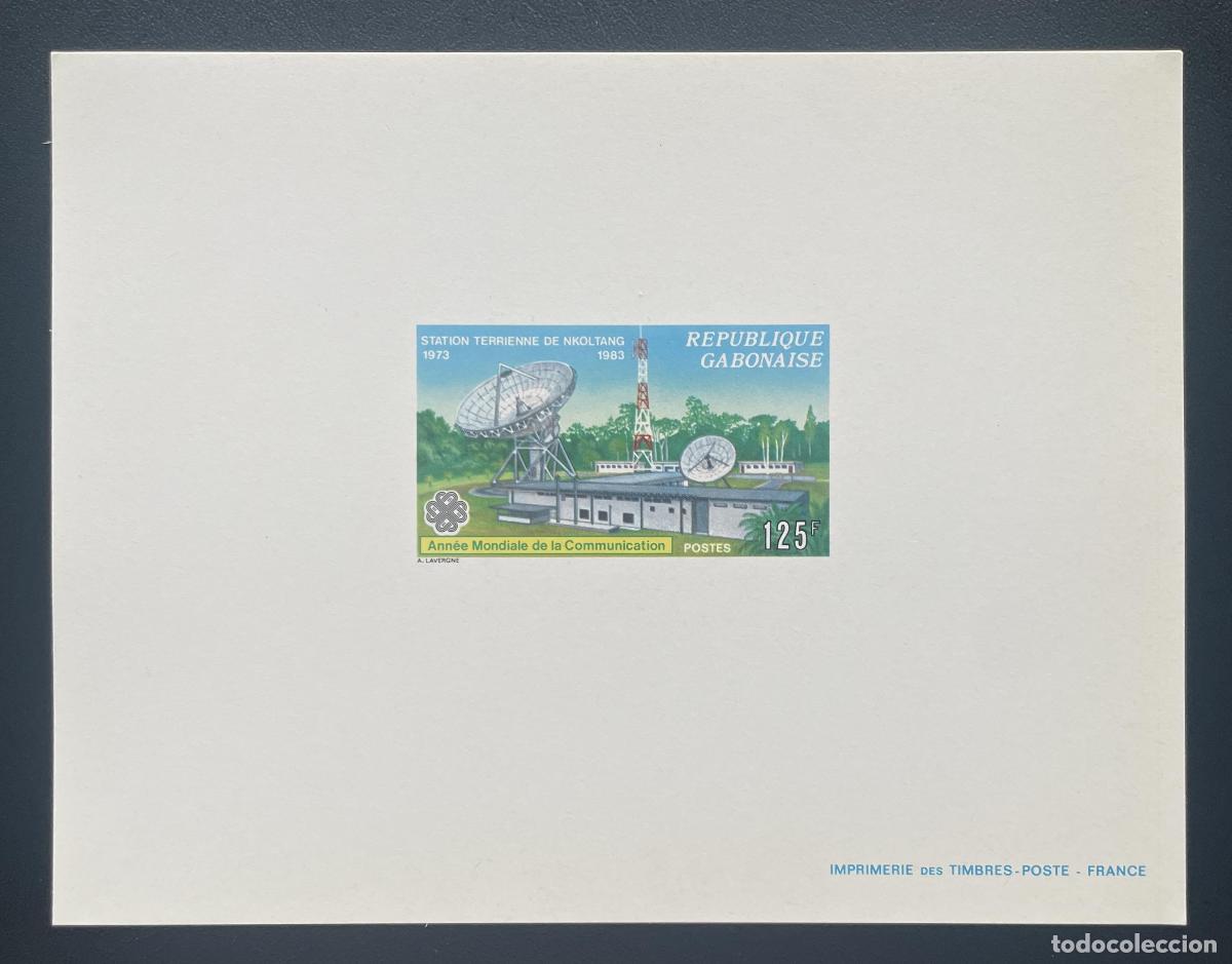Sellos: Gab&oacute;n 1983 Mi. 871 evento de lujo Estaci&oacute;n Terrestre Satelital Nkoltang