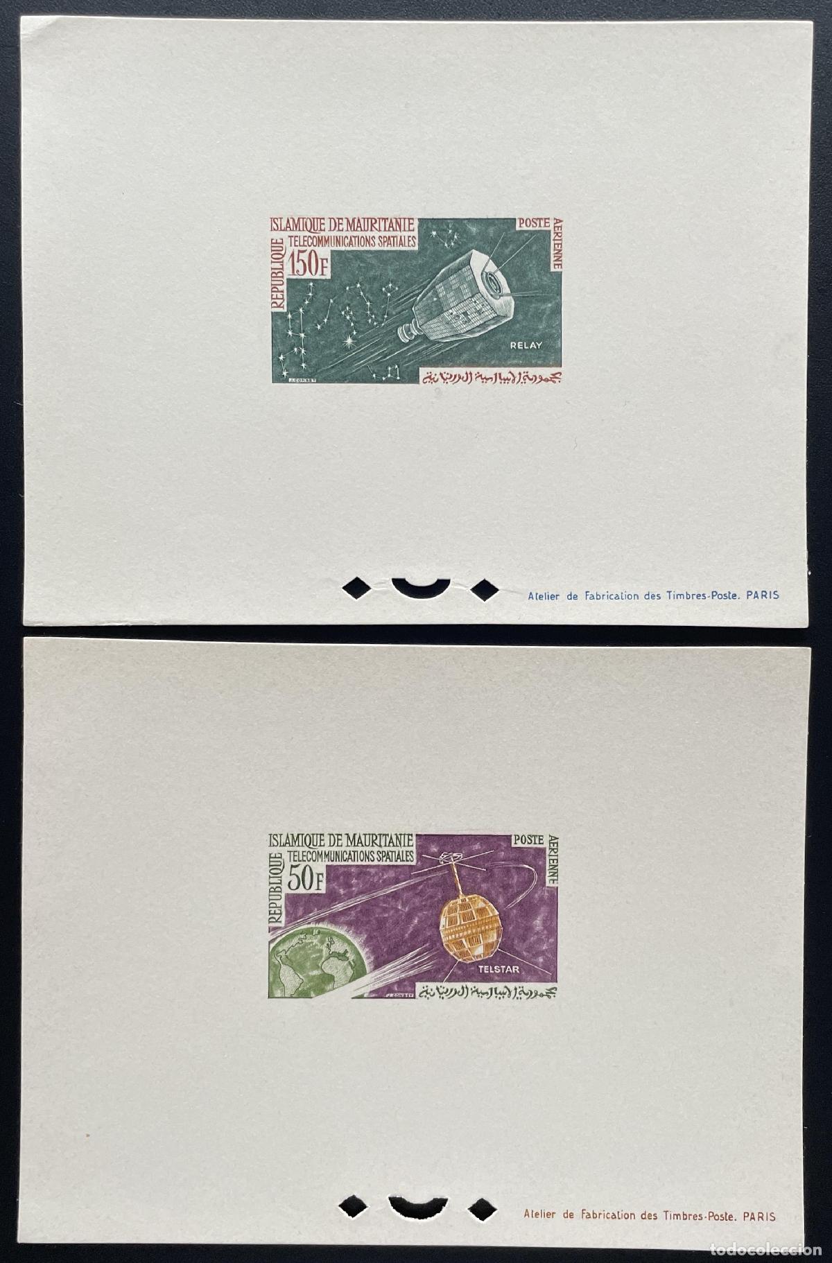 Sellos: Mauritania 1963 Mi. 217 218 espacio para eventos de lujo y telecomunicaciones