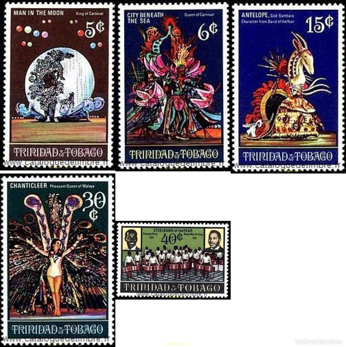 Sellos: 365966 MNH TRINIDAD Y TOBAGO 1970 CARNAVAL