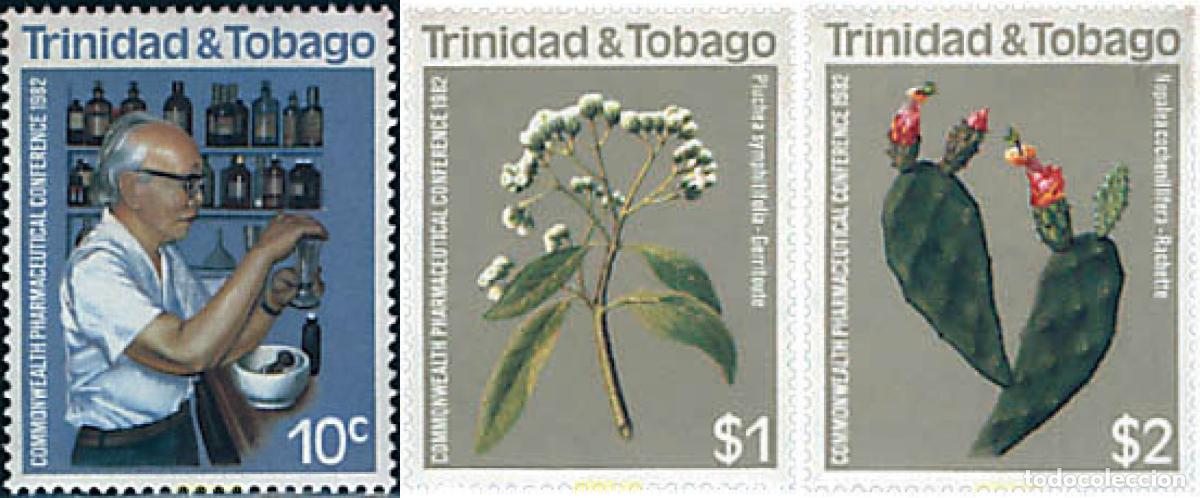 Sellos: 92318 MNH TRINIDAD Y TOBAGO 1982 CONFERENCIA FARMACEUTICA DE LA COMMONWEALTH
