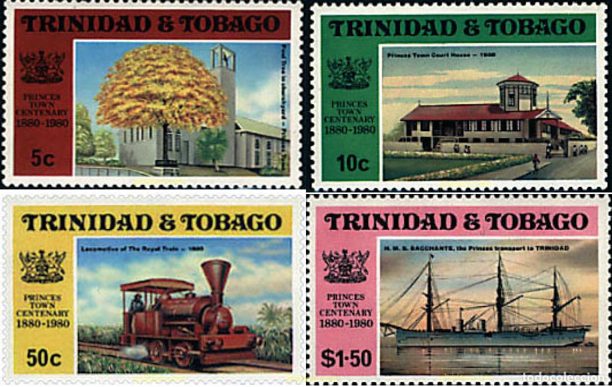 Sellos: 59293 MNH TRINIDAD Y TOBAGO 1980 CENTENARIO DE LA CIUDAD DE PRINCES