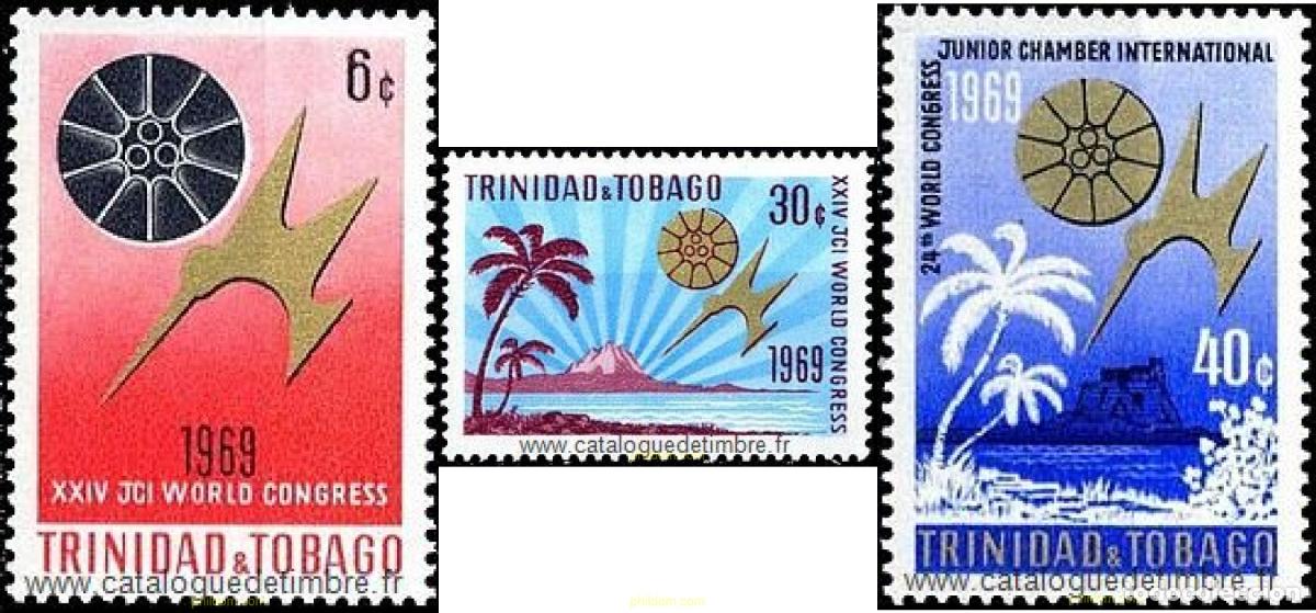 Sellos: 365964 MNH TRINIDAD Y TOBAGO 1969 24 CONGRESO MUNDIAL DEL COMERCIO
