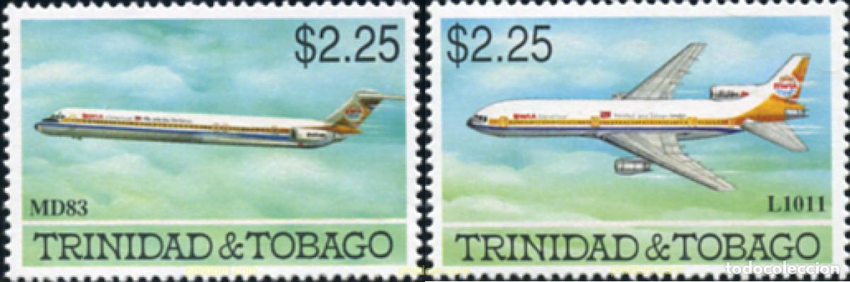 Sellos: 366047 MNH TRINIDAD Y TOBAGO 1992 AVIONES DE LA COMPA&Ntilde;IA BWIA