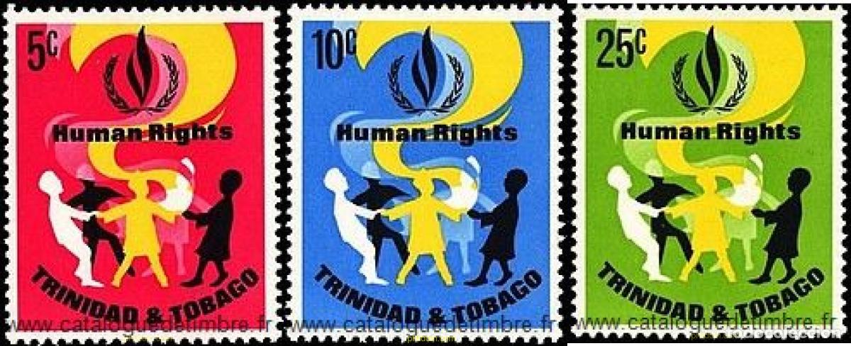 Sellos: 365962 MNH TRINIDAD Y TOBAGO 1968 20 ANIVERSARIO DE LA DECLARACION DE LOS DERECHOS HUMANOS