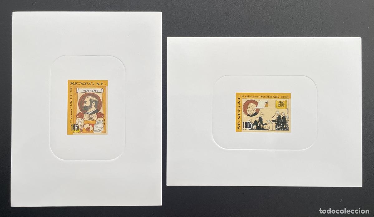 Sellos: Senegal 1991 Mi. 1125 - 1126 Premio Alfred Nobel a prueba de lujo