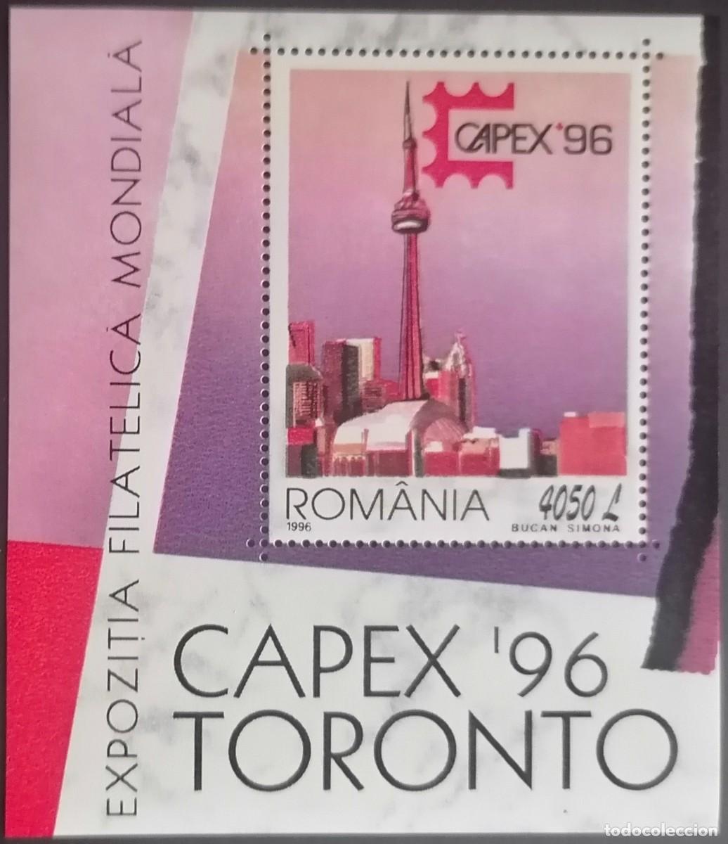Sellos: RUMANIA 1996 - HB EXPO / TORONTO .