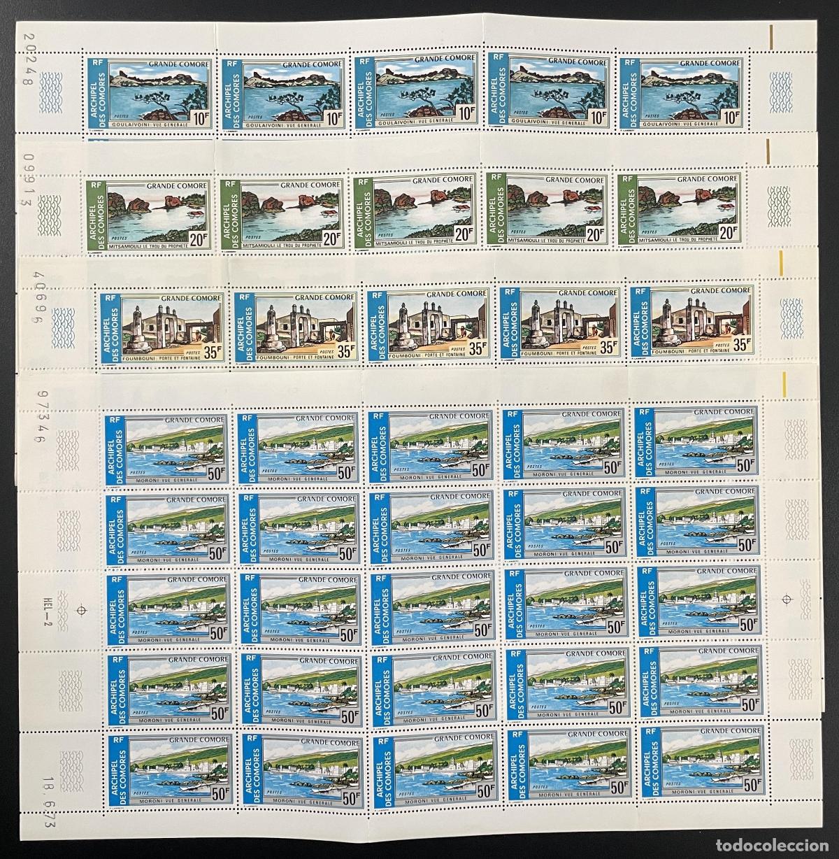 Sellos: Comoras 1973 YT 80-83 Aviaci&oacute;n turismo Arquitectura moroni