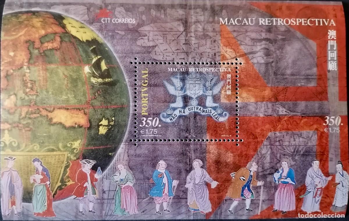 Sellos: PORTUGAL 1999 - HB RESTROSPECTIVA MACAO .