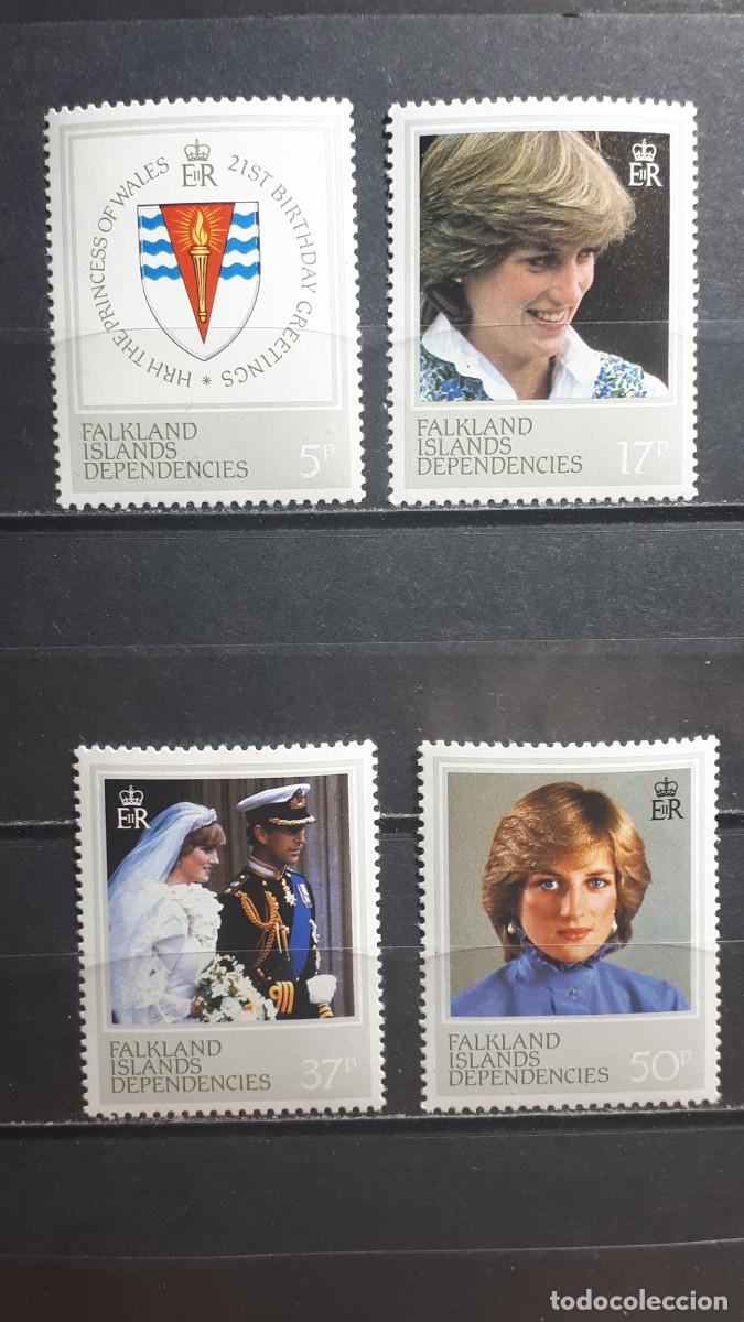 Sellos: FALK LAND. A&Ntilde;O 1982. **. YVERT 348/51