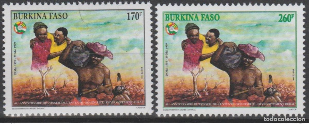 Stamps: Burkina Faso 1999 Mi. 1621 - 1622 40 a&ntilde;os Conseil de l'Entente Emission Commune **