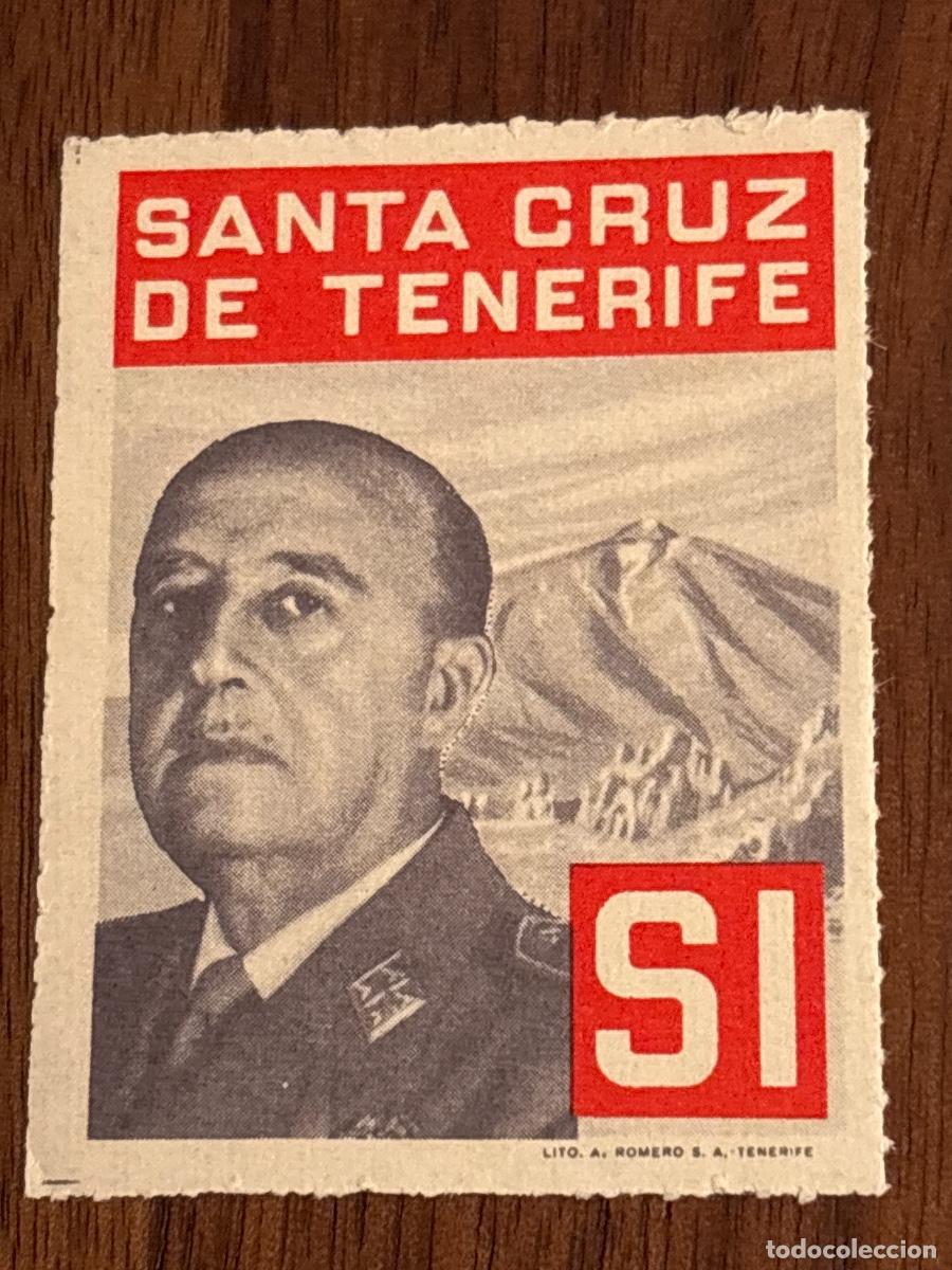 Stamps: VI&Ntilde;ETA POL&Iacute;TICA FRANQUISTA &ndash; FRANCISCO FRANCO &ndash; SANTA CRUZ DE TENERIFE &ndash; S&Iacute; &ndash; TENERIFE