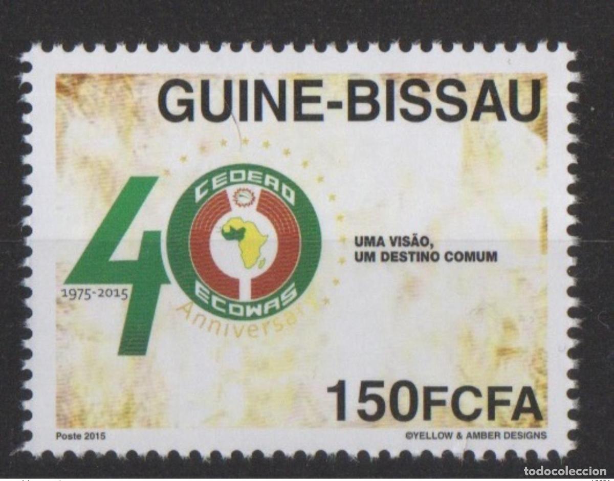 Sellos: Guinea Bissau 2015 Emisi&oacute;n conjunta CEDEAO 40 a&ntilde;os