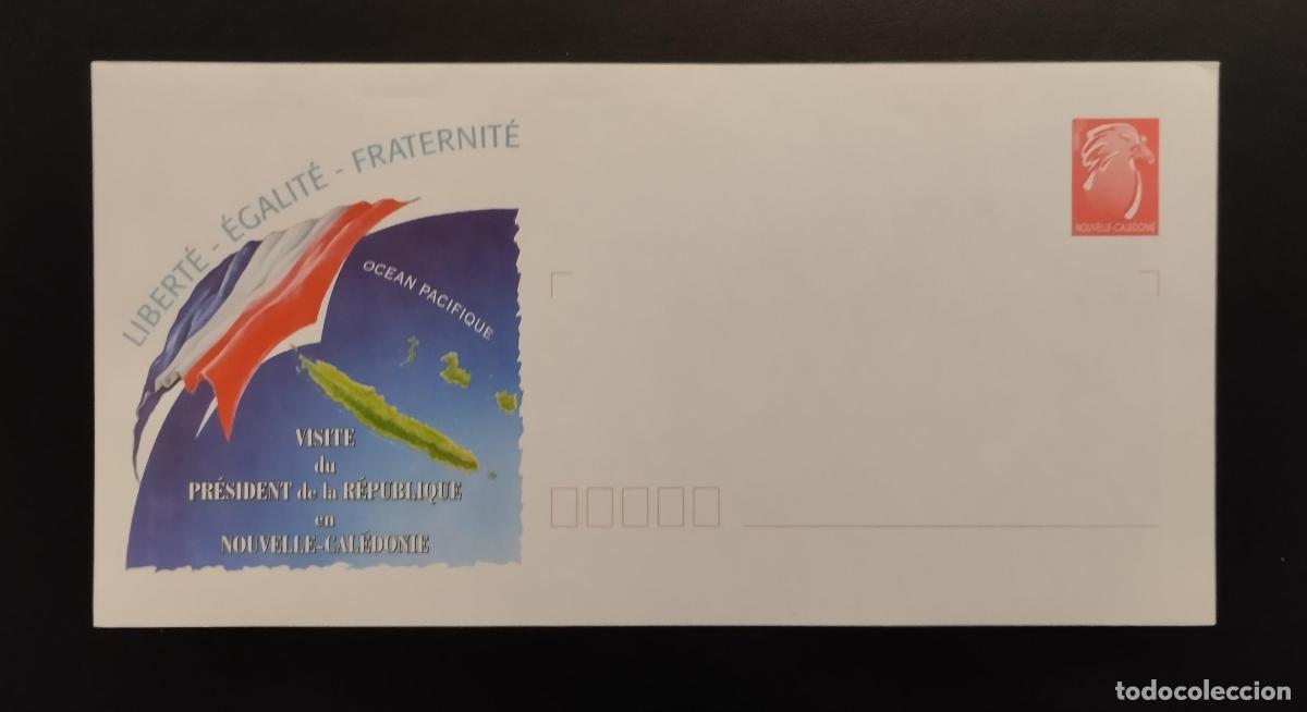 Sellos: Completo postal Nueva Caledonia Visita del Presidente de la Rep&uacute;blica nueve