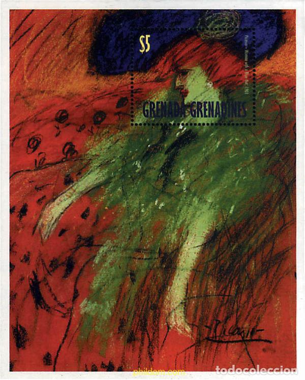 Sellos: 55164 MNH GRANADA GRANADINAS 1998 25 ANIVERSARIO DE LA MUERTE DEL PINTOR PABLO RUIZ PICASSO