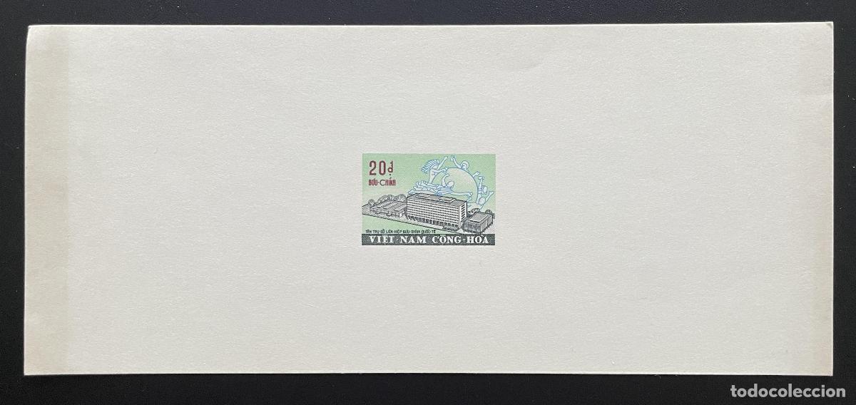Sellos: Vietnam Sur 1971 YT 403 evento de lujo UPU Berna edificio sede oficina correos