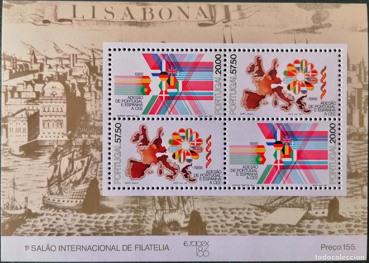 Sellos: PORTUGAL 1986 - HB ADHESI&Oacute;N A LA CEE .