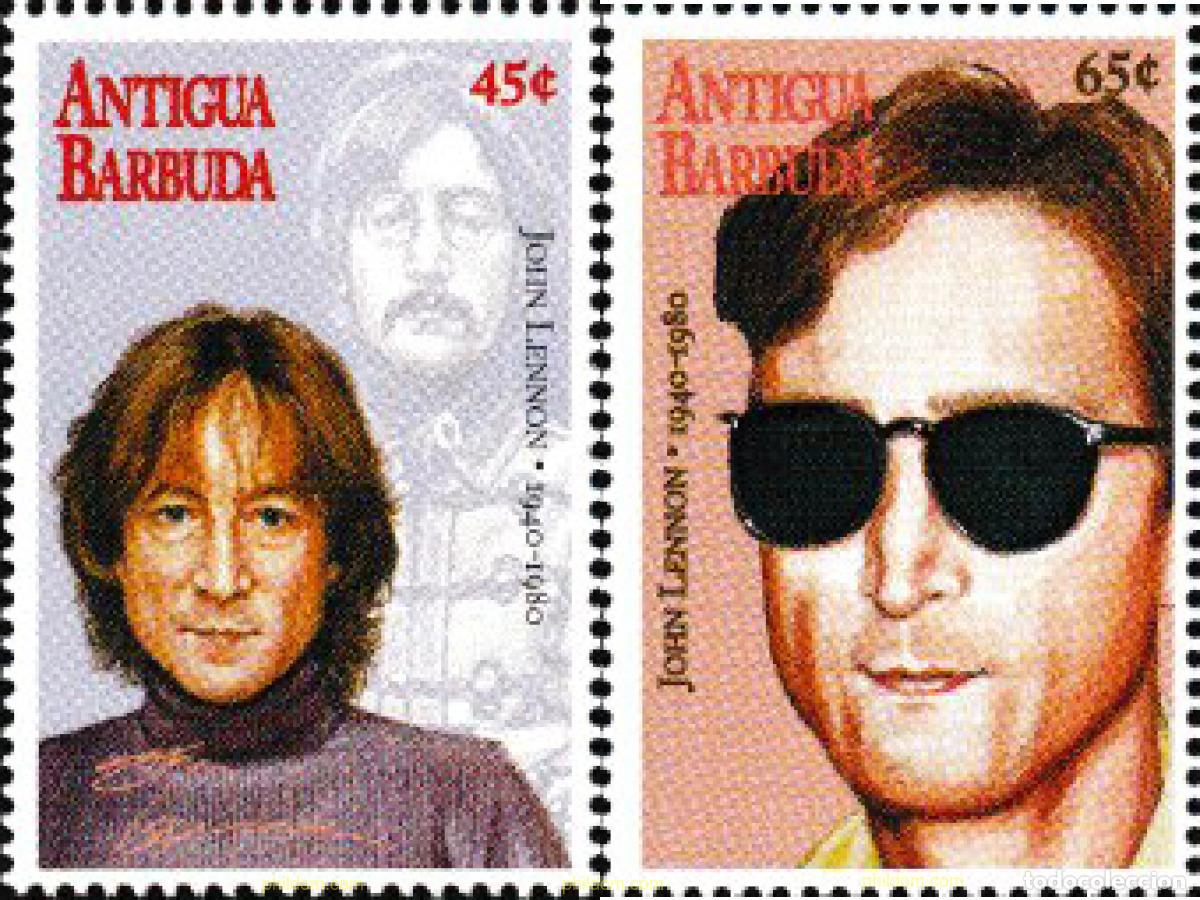 Sellos: 605988 MNH ANTIGUA Y BARBUDA 1995 15 ANIVERSARIO DE LA MUERTE DE JOHN LENNON