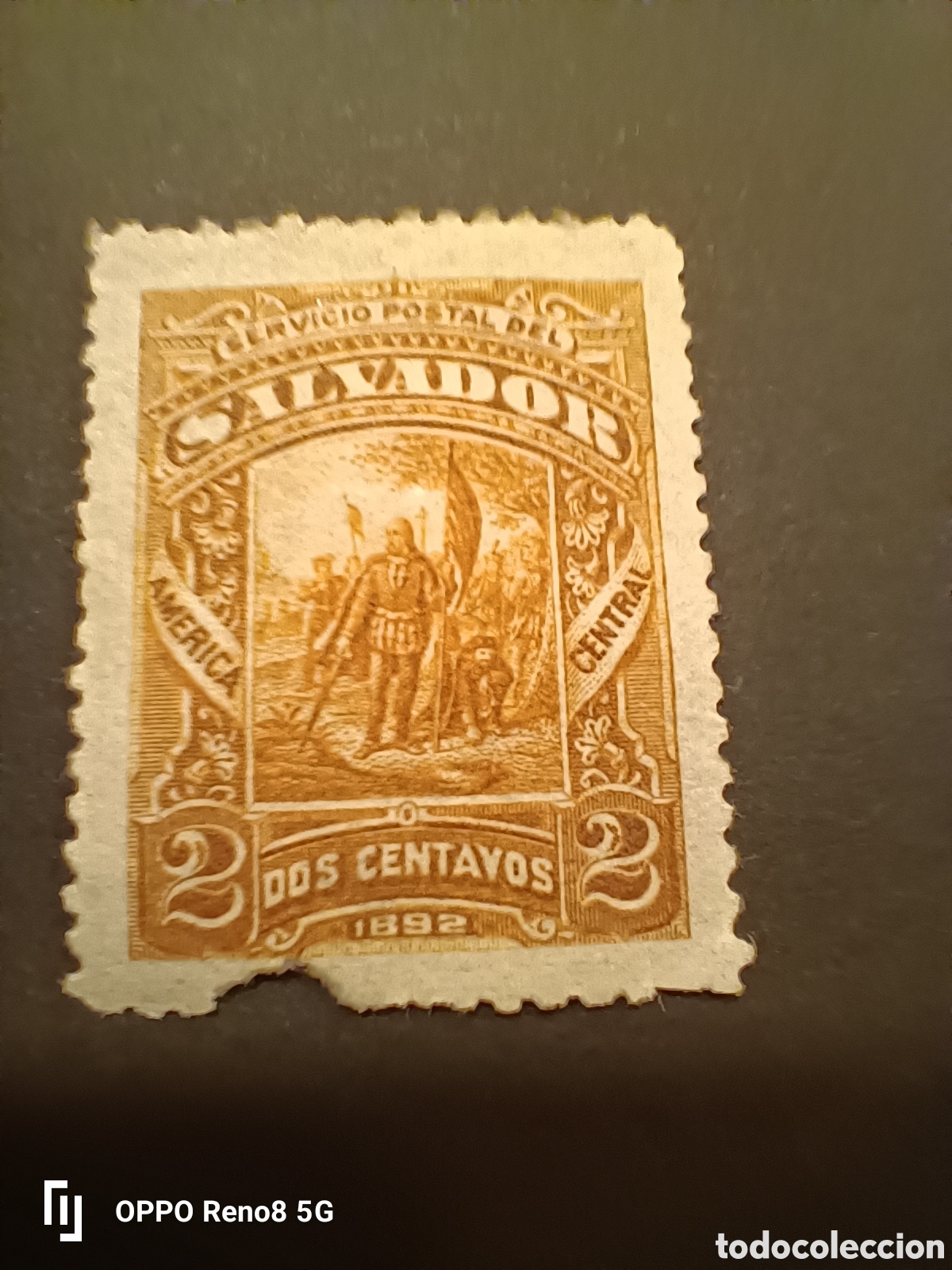 Sellos: Sello de El Salvador a&ntilde;o 1892