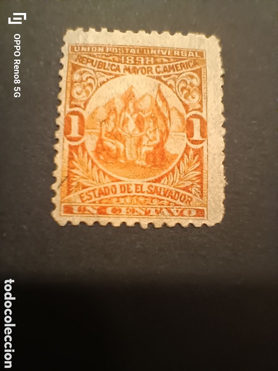 Timbres: Sello de El Salvador a&ntilde;o 1898