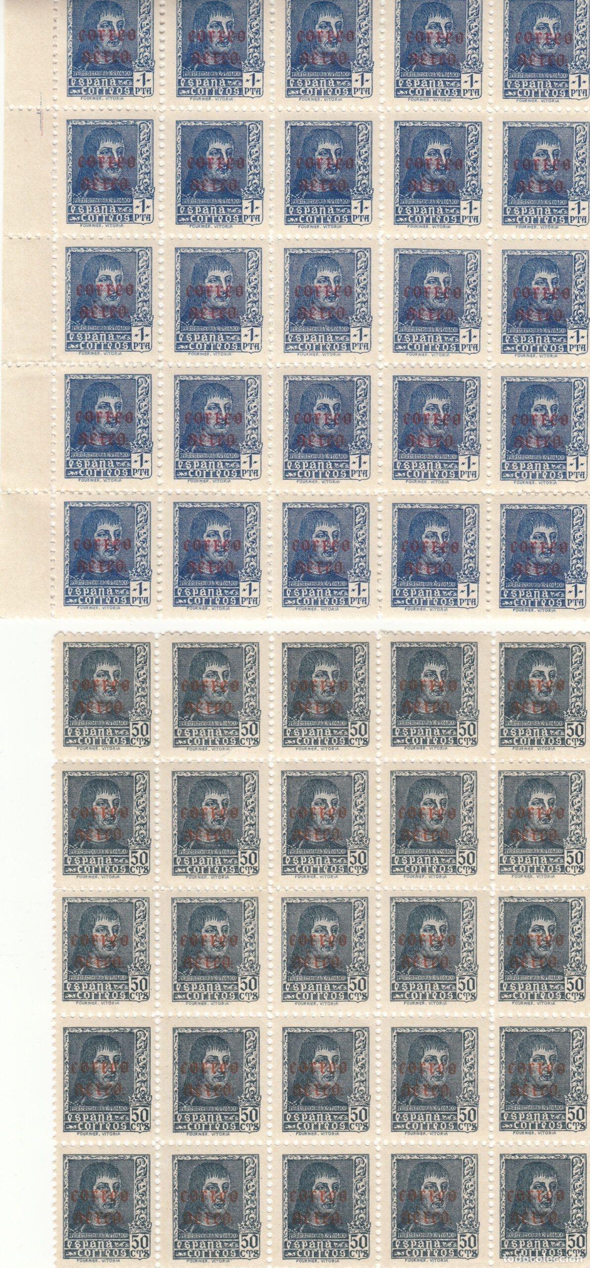 Selos: CRS0677 SELLOS ESPA&Ntilde;A N&ordm; CAT 845-6 XX BLOQUES DE 25 SELLOS SIN CHARNELA