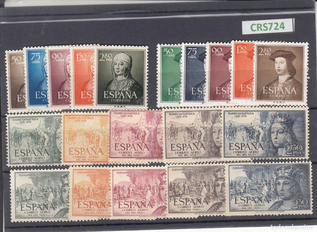 Sellos: CRS0724 SELLOS ESPA&Ntilde;A N&ordm; CAT 1092-1101 Y 1106-1115 XX SIN CHARNELA