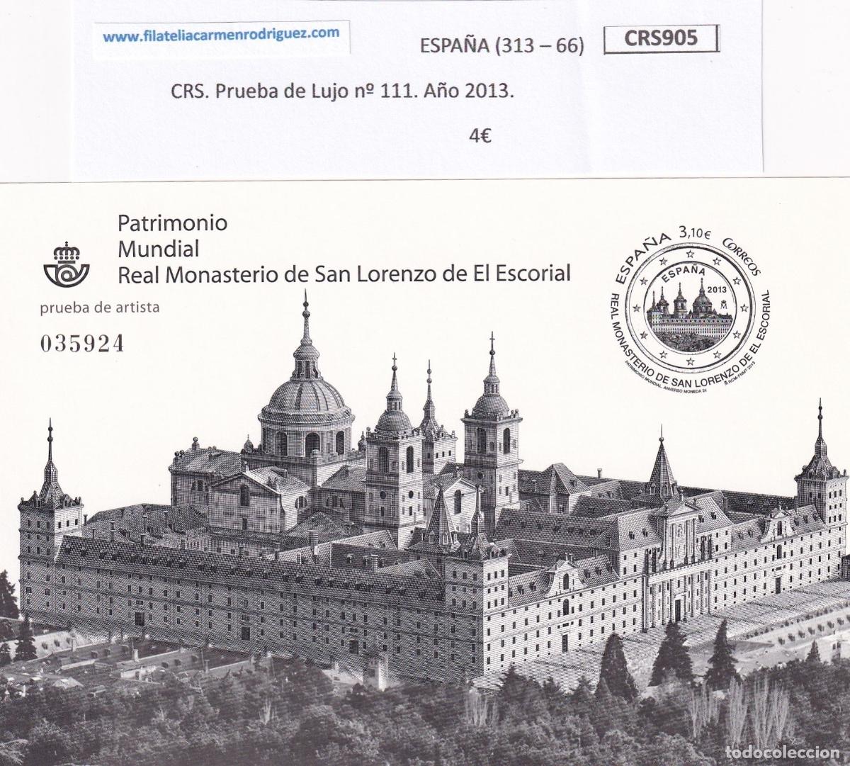 Sellos: CRS0905 SELLO ESPA&Ntilde;A Prueba de Lujo n&ordm; 111. A&ntilde;o 2013.